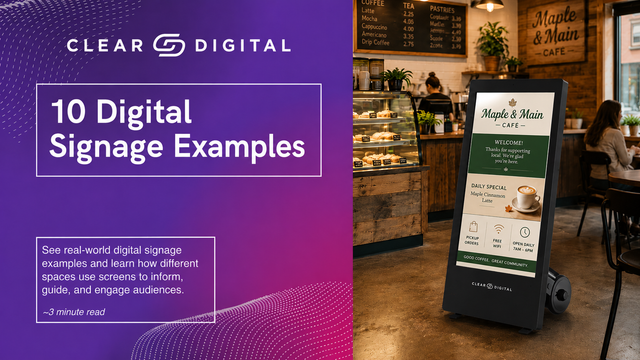 10 Digital Signage Examples by Industry